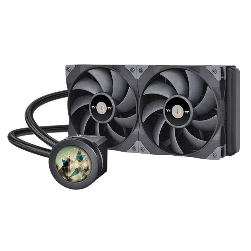 Thermaltake ToughLiquid Ultra 280mm AIO Liquid Cooler with LCD Display (CL-W374-PL14BL-A)