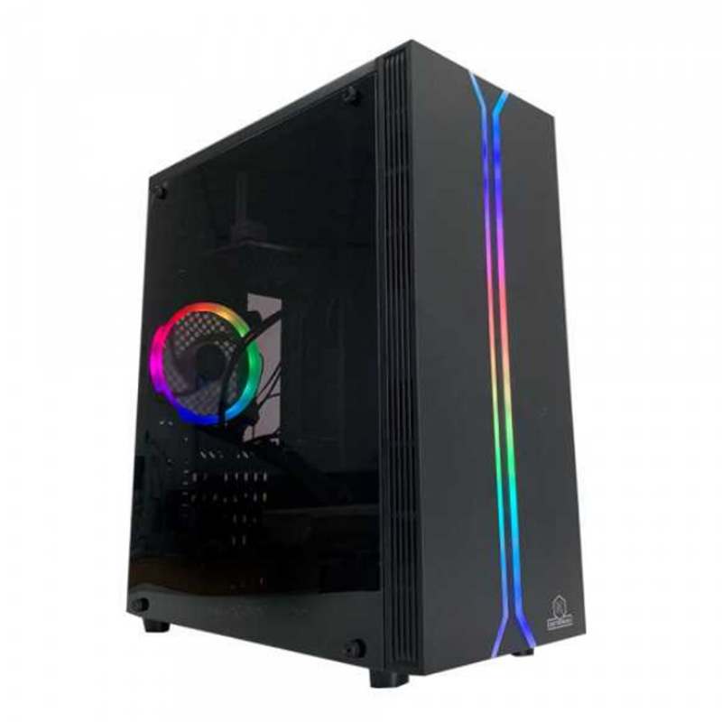 Rotanium Prime RGB-400 USB3.0 RGB mATX Gaming Case with 450W Power Supply (Prime RGB-400)