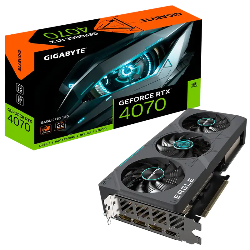 Gigabyte GeForce RTX 4070 Eagle OC 12G Graphics Card (GV-N4070EAGLE OC-12GD)