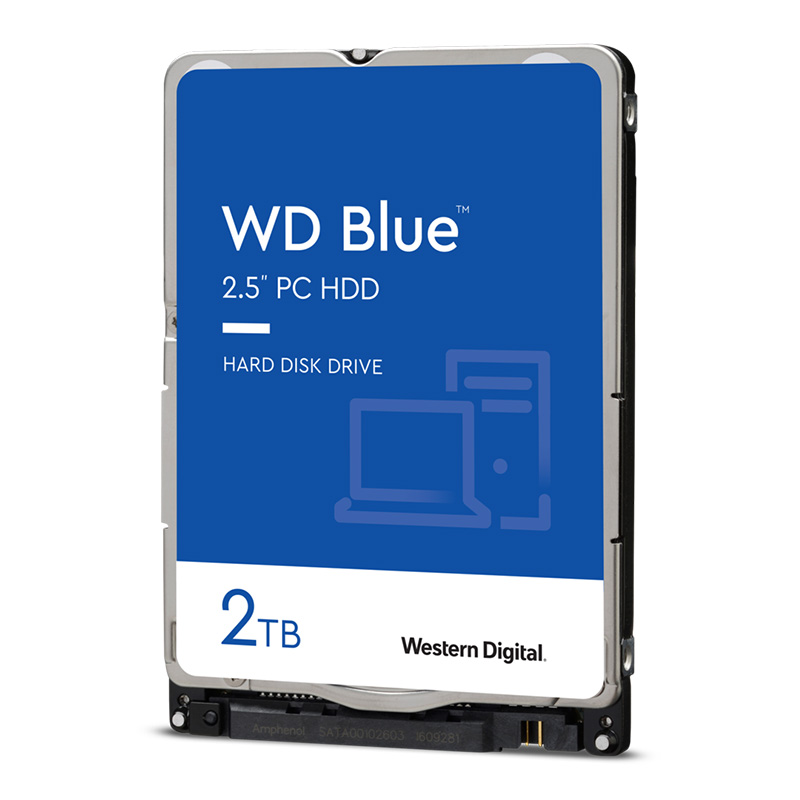 Western Digital Blue 2TB 5400RPM 2.5in SATA Laptop Hard Drive (WD20SPZX)