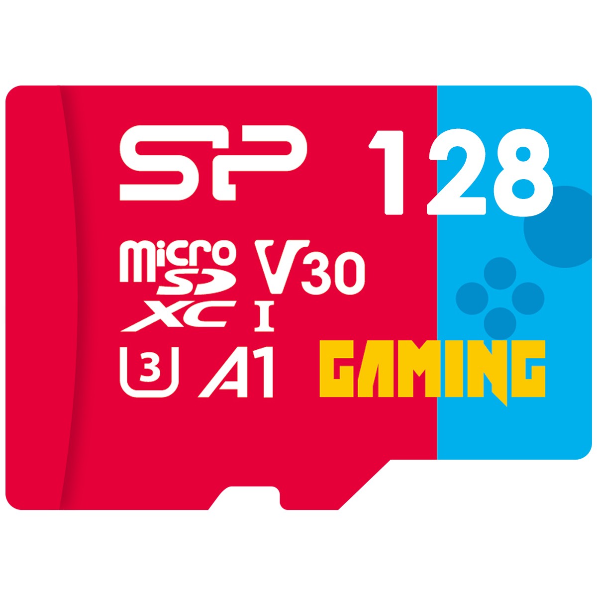 Silicon Power 128GB Gaming microSDXC UHS-I Micro SD Card with Adapter, Optimized for Mobile Games Apps Nintendo-Switch, Class 10 U3 V30 A1