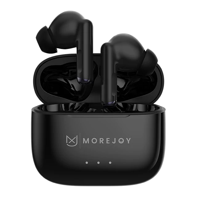 MoreJoy MJ141Black Jouirbuds Pro Hybrid ANC Wireless Earbuds Active Noise Cancelling Headphones Bluetooth 5.2 Stereo in Ear Earphones, Immersive Sound