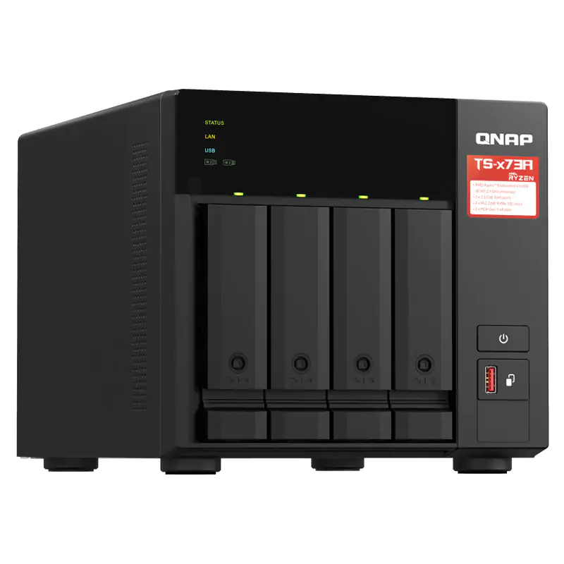 QNAP TS-473A 4 Bay Ryzen Quad Core 8GB NAS - Umart.com.au