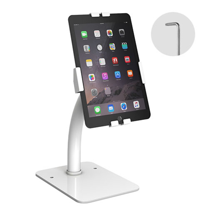 Brateck Universal Anti-Theft Tablet Kiosk Stand - White (PAD33-03)