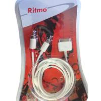 Ritmo Ipod,, iPhone4, 4GS, 4S,3 to 2xRCA Audio cable