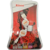 Ritmo Retractable USB-A Male to 2 x RCA Audio Cable
