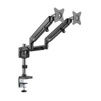 Monitor-Accessories-Brateck-17in-32in-Dual-Monitors-Pole-Mounted-Epic-Gas-Spring-Aluminum-Monitor-Arm-Space-Grey-1
