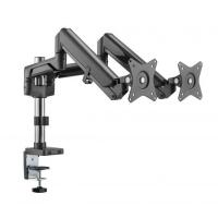 Monitor-Accessories-Brateck-17in-32in-Dual-Monitors-Pole-Mounted-Epic-Gas-Spring-Aluminum-Monitor-Arm-Space-Grey-2