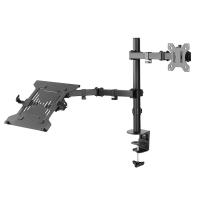 Monitor-Accessories-Brateck-Double-Joint-Articulating-Steel-Monitor-Arm-with-Laptop-Holder-2