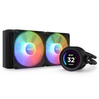 NZXT Elite 240 RGB 240mm AIO Liquid CPU Cooling with LCD Display - Black