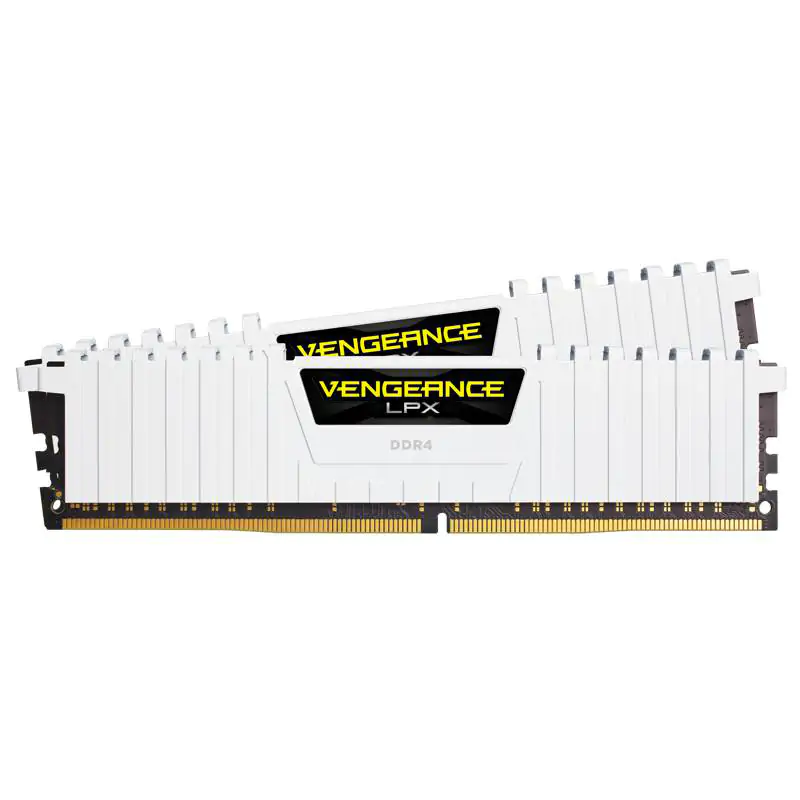 Corsair 16GB (2x8) CMK16GX4M2B3200C16W Vengeance LPX CL16 3200MHz DDR4 DRAM - White
