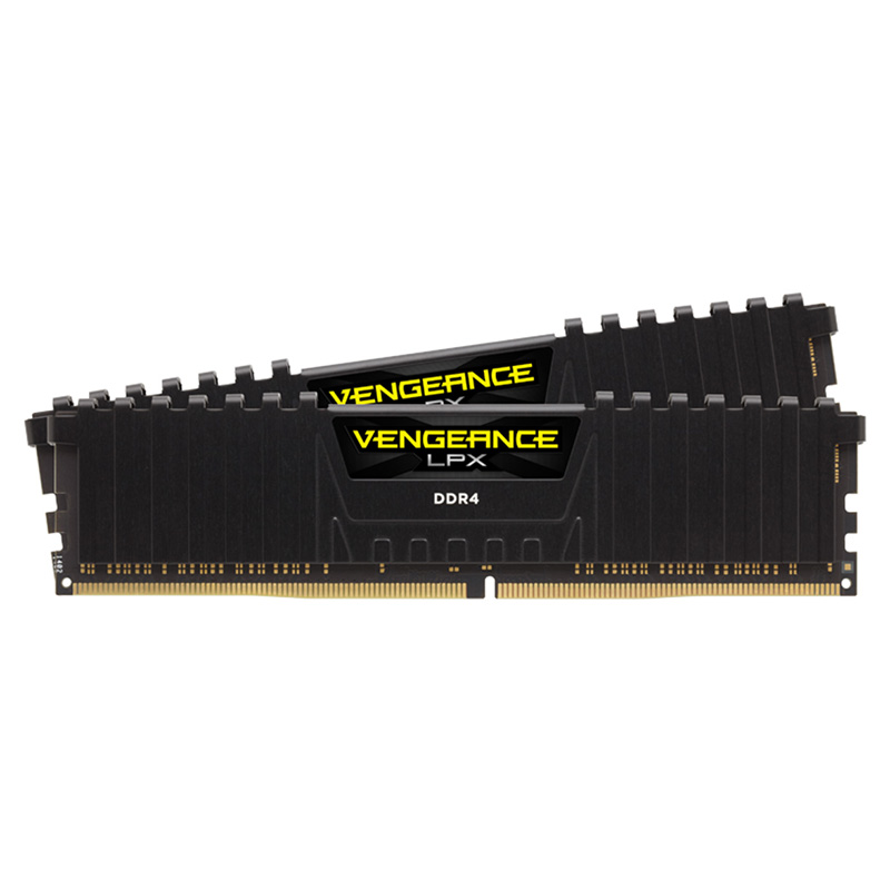 Corsair Vengeance LPX 16GB (2x8GB) C14 2400MHz DDR4 DRAM - Black (CMK16GX4M2A2400C14)