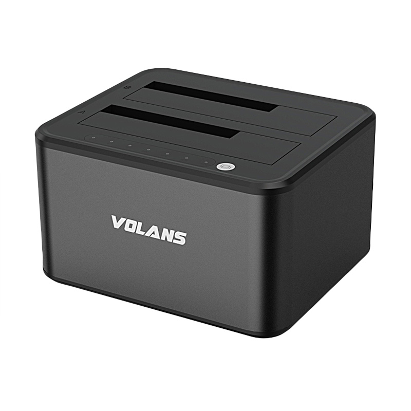 Volans Aluminium Dual Bay USB 3.0 Docking Station (VL-DS30S)