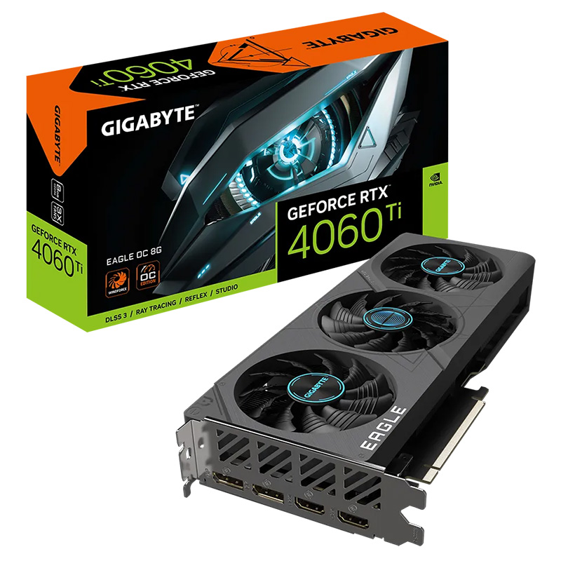 Gigabyte GeForce RTX 4060 Ti Eagle OC 8G Graphics Card (GV-N406TEAGLE-OC-8GD)