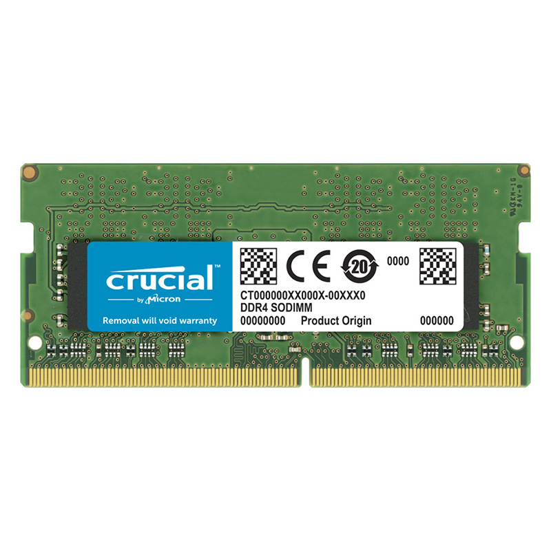 Crucial 32GB (1x32GB) 3200MHz SODIMM DDR4 RAM (CT32G4SFD832A)