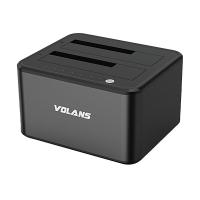 Volans VL-DS30S Aluminium Dual Bay USB 3.0 Docking Station