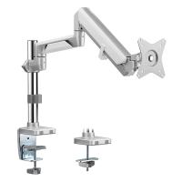 Brateck 17in-32in Single Monitor Pole-Mounted Epic Gas Spring Aluminum Monitor Arm