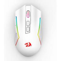 Redragon M693 Wireless Bluetooth Gaming Mouse, 8000 DPI Wired/Wireless Gamer Mouse w/ 3-Mode Connection, BT & 2.4G Wireless, 7 Macro Buttons, White