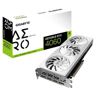 Gigabyte GeForce RTX 4060 Aero OC 8G Graphics Card (GV-N4060AERO-OC-8GD ...