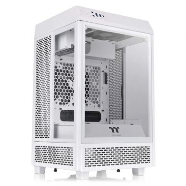 Thermaltake The Tower 100 TG Mini ITX Case - Snow - Umart.com.au