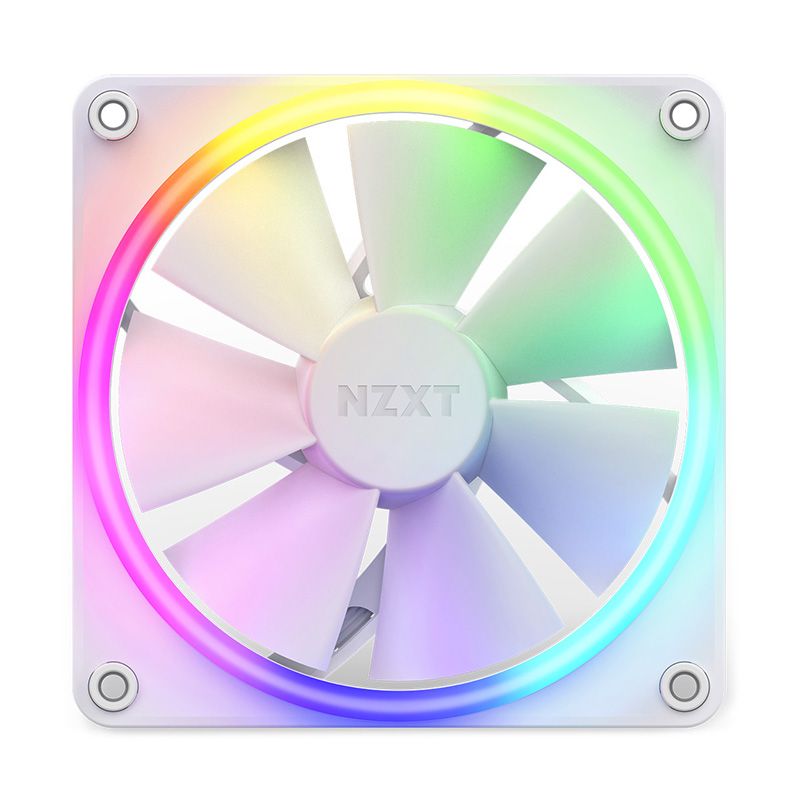 NZXT F120RGB 120mm RGB Fans Single - White (RF-R12SF-W1)