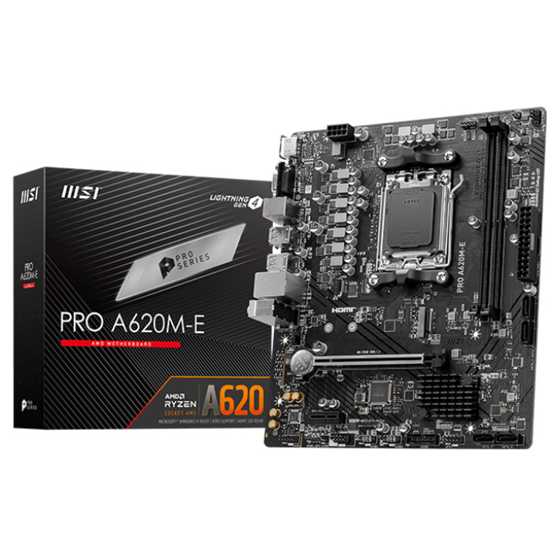 MSI PRO A620M-E AM5 mATX Motherboard (PRO A620M-E)