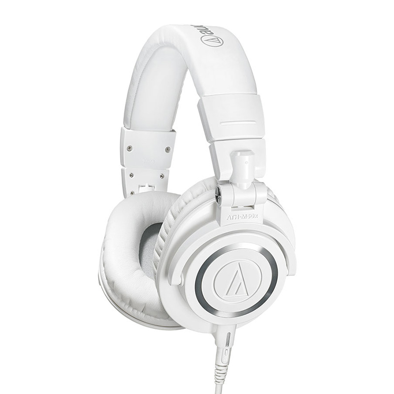 Audio-Technica ATH-M50X Professional Studio Monitor Headphones - White