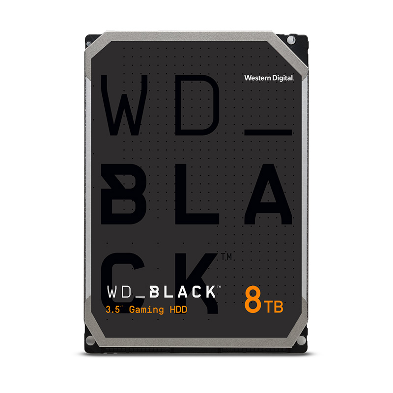 Western Digital 8TB Black 7200RPM 3.5in SATA Gaming Hard Drive (WD8002FZWX)