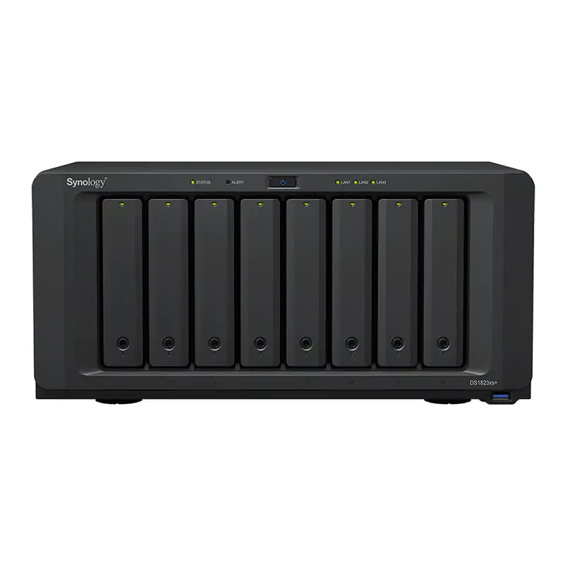 Synology DiskStation 8-Bay + 2 x NVMe, 3.5 Diskless NAS (DS1823xs+)
