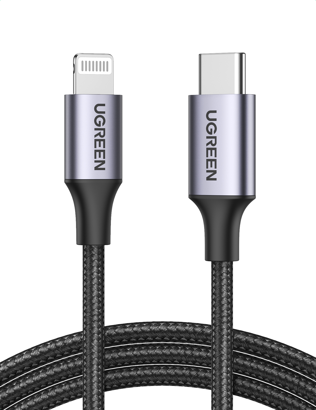 UGREEN Lightning To Type-C 2.0 Male Cable  - 1M