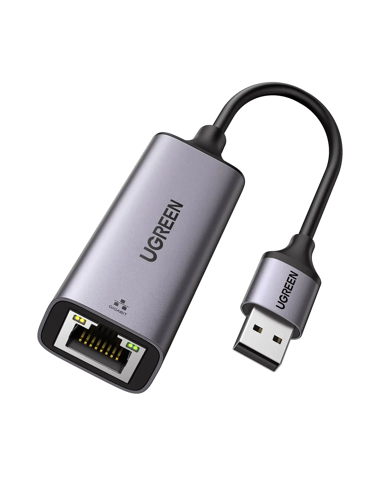 UGREEN USB to RJ45 Ethernet Adapter Aluminum Case (Space Gray)