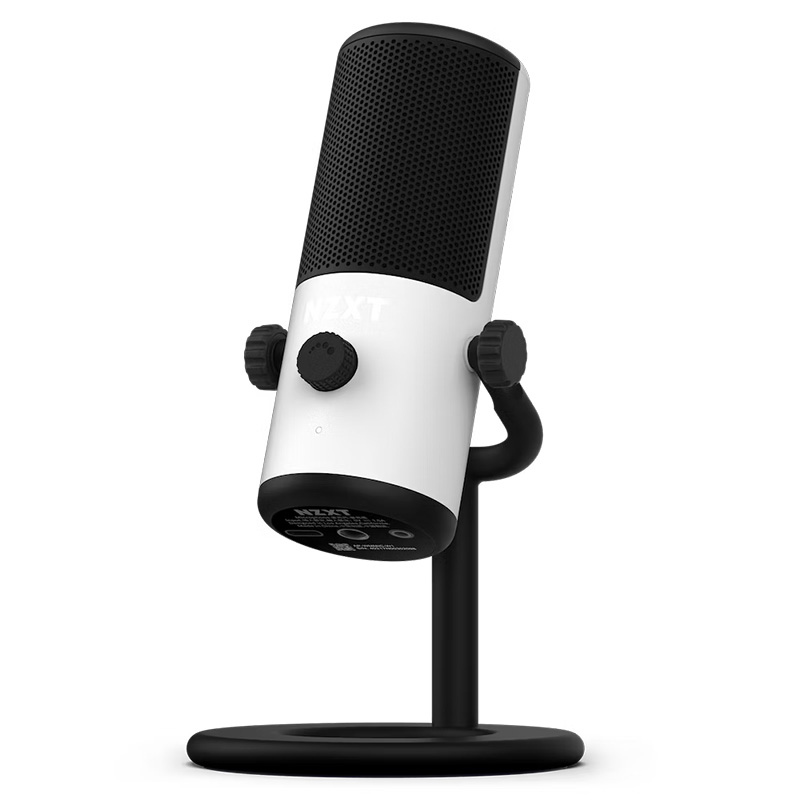 NZXT Wired Mini USB Microphone - White