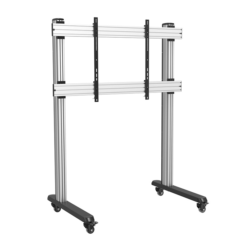 Brateck Heavy-Duty Interactive Display Carts Landscape Orientation Fit 70in-120in Up to 150kg (MABT-TTL09-812FW)