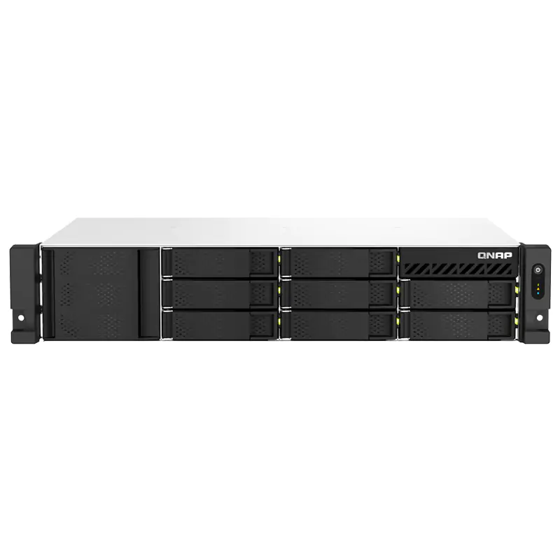 QNAP TS-873AeU-RP-4G 3.5in SATA AMD Ryzen V1000 Series V1500B 4 Core 4GB (1x4GB) DDR4 SODIMM - 2U