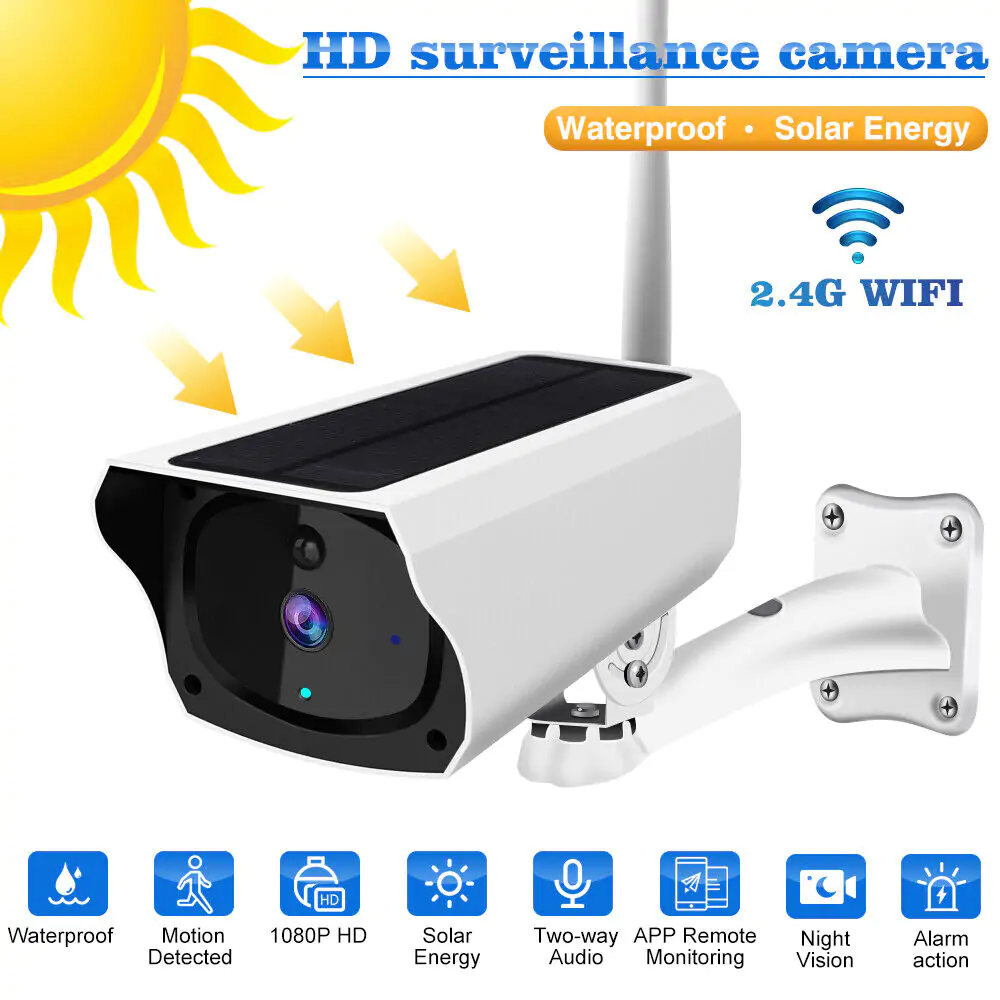 outdoor wifi solar security camera