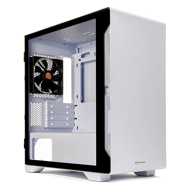 Thermaltake S100 Snow Edition Tempered Glass Micro ATX Case - White (CA-1Q9-00S6WN-00)