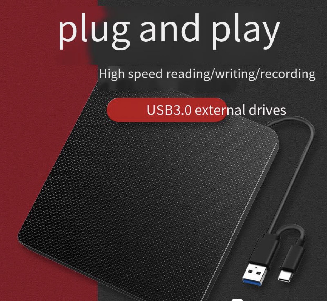 USB+typeC external DVD burner multifunctional laptop universal external USB external optical drive