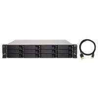 QNAP TL-R1200C-RP 12 Bay 2U Rackmount JBOD SATA Storage Expansion Enclosure