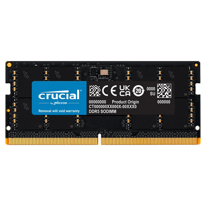 Crucial 32GB (1x32GB) CT32G52C42S5 5200MHz SODIMM DDR5 RAM - Umart