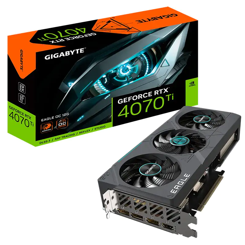 Gigabyte GeForce RTX 4070 Ti Eagle OC 12G V2 Graphics Card (GV-N407TEAGLE-OC-12GD-V2)