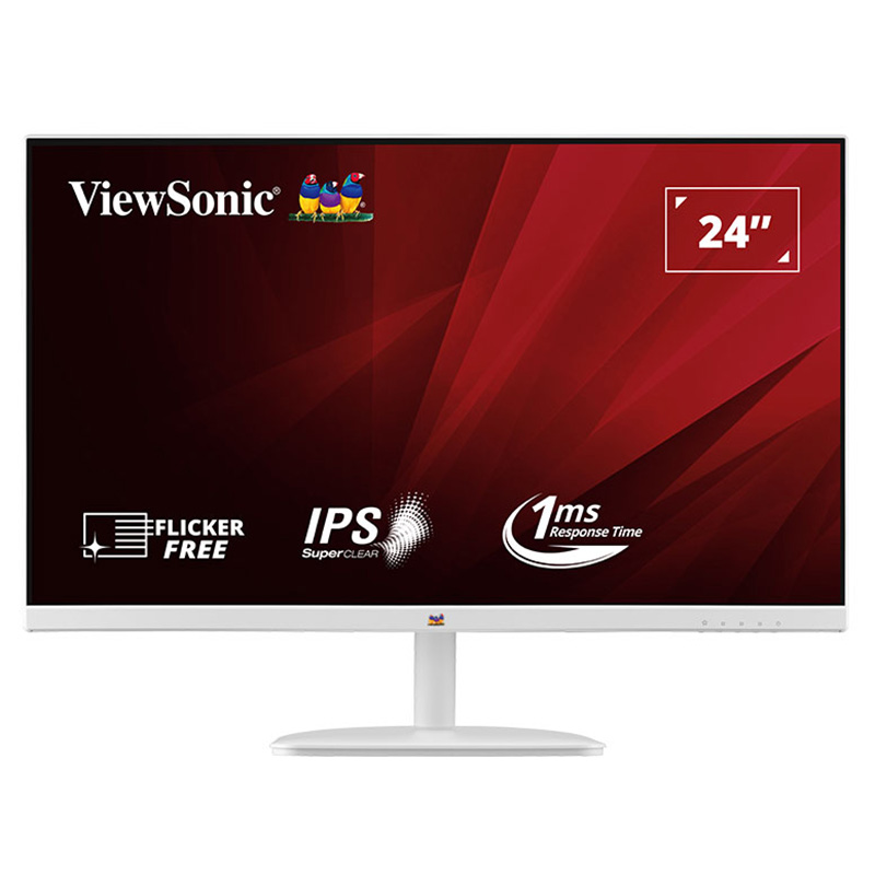 ViewSonic 24in FHD 100Hz IPS Monitor (VA2432-H-W) -White