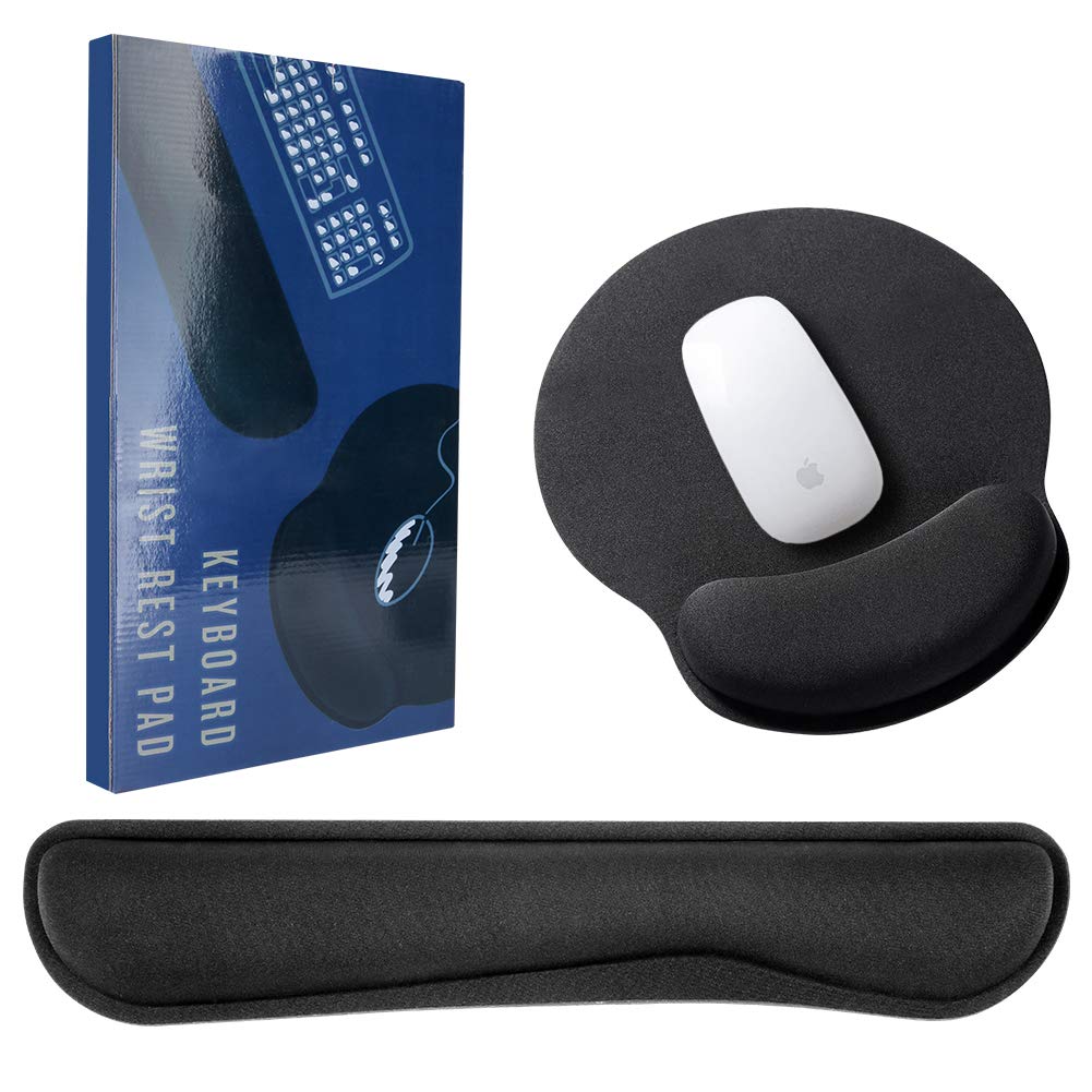 Memory Foam Mouse Pad Keyboard Wrist Rest Support - Ergonomic Support - For Office
