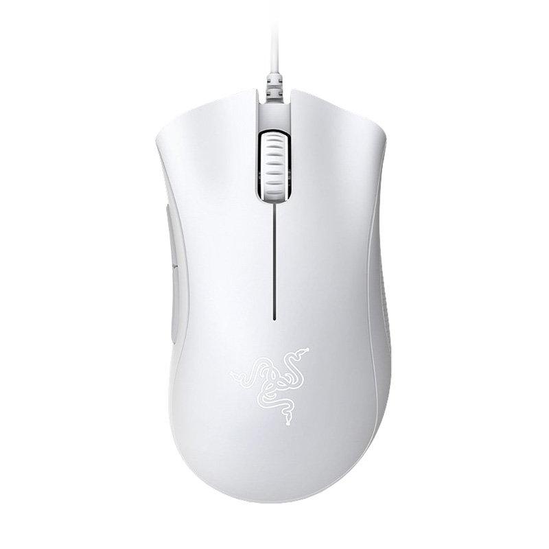 Razer DeathAdder Essential Ergonomic Wired Gaming Mouse - White Edition (RZ01-03850200)