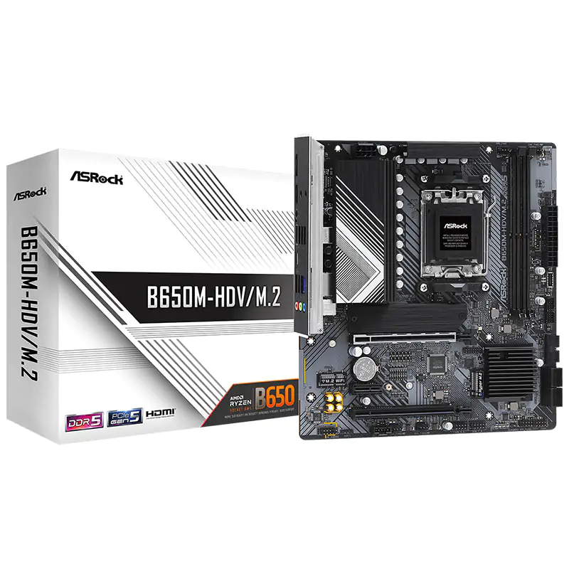 Asrock B650M-HDV M.2 AM5 mATX Motherboard