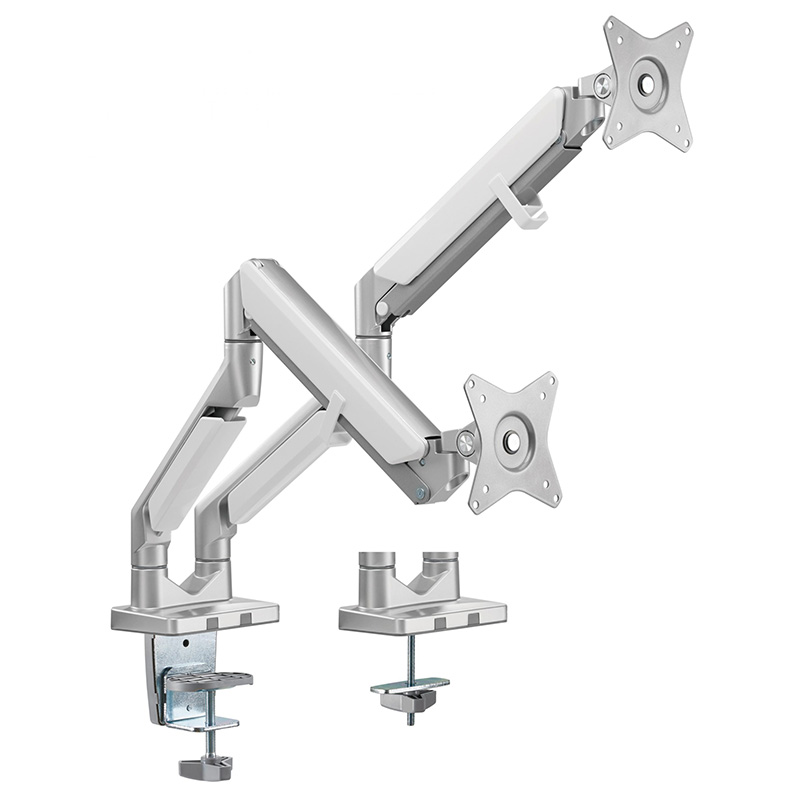 Brateck 17in-32in Dual Monitors Epic Gas Spring Aluminum Monitor Arm (LDT37-C024-GG)