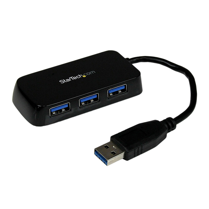 Startech 4 Port SuperSpeed Mini USB 3.0 Hub - Black