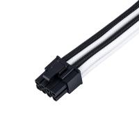 Internal-Power-Cables-SilverStone-PP07E-PCIBW-8-Pin-PCIe-Sleeved-Power-Extension-Cable-Black-White-2