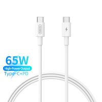 MOREJOY Remax RC-191 PD 65W Super Fast Charging Data Cables Charger Type-C To Type-C Cable High-speed Transmission 1M White