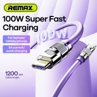 Phones-Accessories-MOREJOY-Remax-RC-C055-100W-5A-Super-Fast-Charging-Data-Cables-Charger-Type-C-To-Type-C-Cable-High-speed-Transmission-Black-3