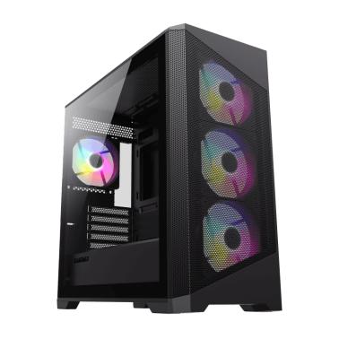 Gamemax Destroyer MB MATX black Case 4x FRGB fan - OPENED BOX 86871